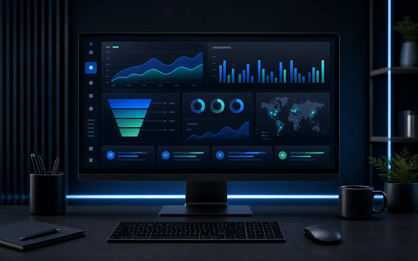 Performans pazarlaması dashboard ekranı